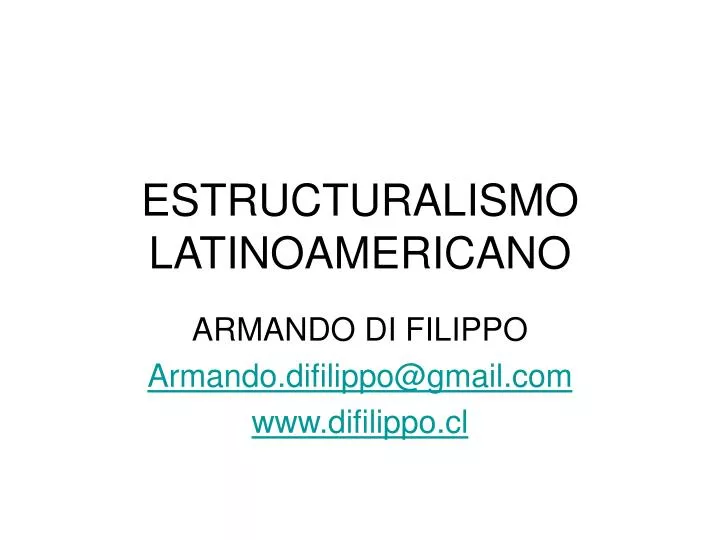 estructuralismo latinoamericano