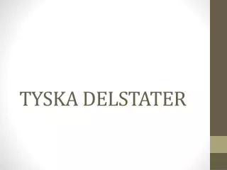 tyska delstater