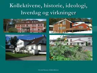 kollektivene historie ideologi hverdag og virkninger