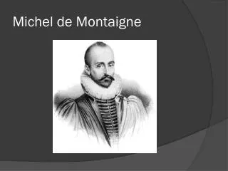 michel de montaigne