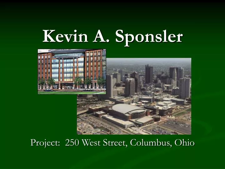 kevin a sponsler