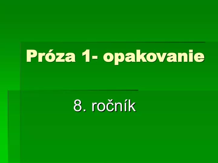 pr za 1 opakovanie