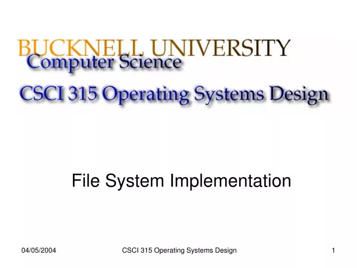 file system implementation