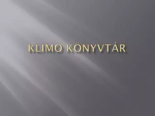 klimo k nyvt r