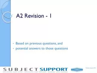 A2 Revision - 1