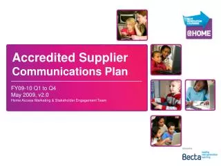 Accredited Supplier Communications Plan