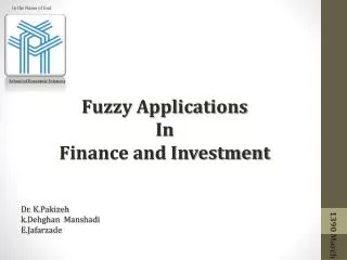 Fuzzy Applications In Finance and Investment