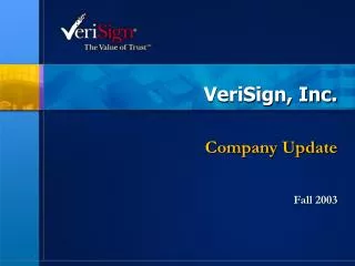 VeriSign, Inc.