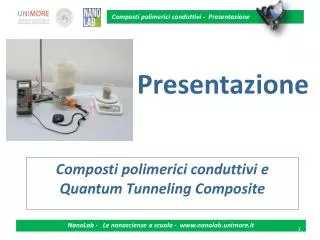 composti polimerici conduttivi e quantum tunneling composite