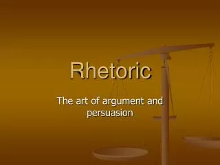 Rhetoric