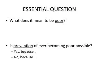 essential question