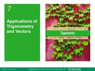 Applications of Trigonometry and Vectors