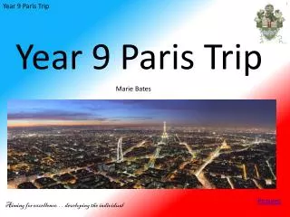 Year 9 Paris Trip