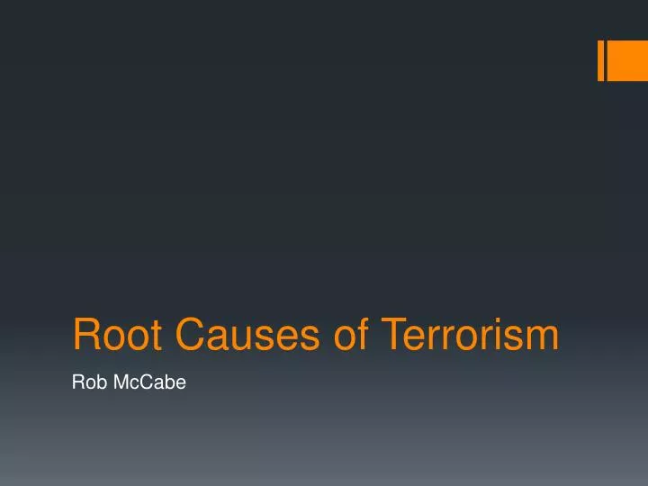 root causes of terrorism