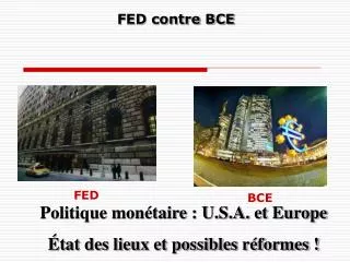 fed contre bce