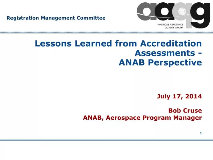 lessons learned from accreditation assessments anab perspective