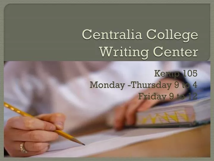 centralia college writing center