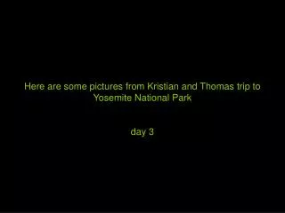 Here are some pictures from Kristian and Thomas trip to Yosemite National Park day 3