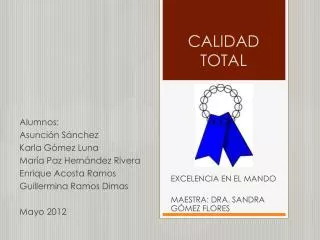 calidad total