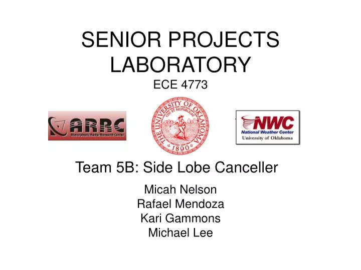 senior projects laboratory ece 4773