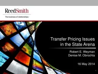 Transfer Pricing Issues in the State Arena