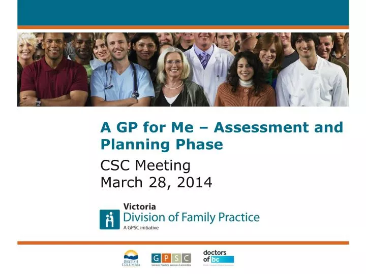 a gp for me assessment and planning phase