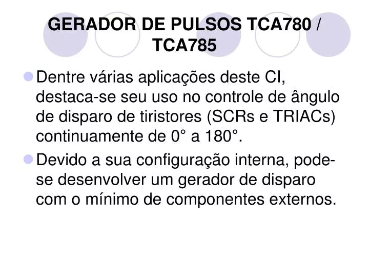 gerador de pulsos tca780 tca785
