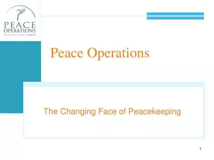 peace operations