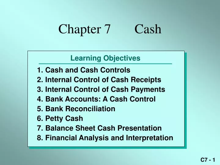 chapter 7 cash
