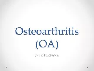 osteoarthritis oa