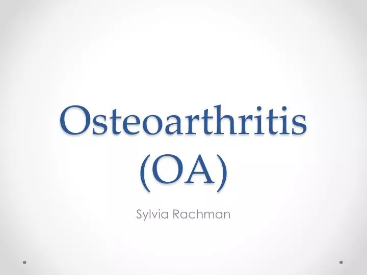 osteoarthritis oa