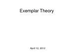 Exemplar Theory - slide 1