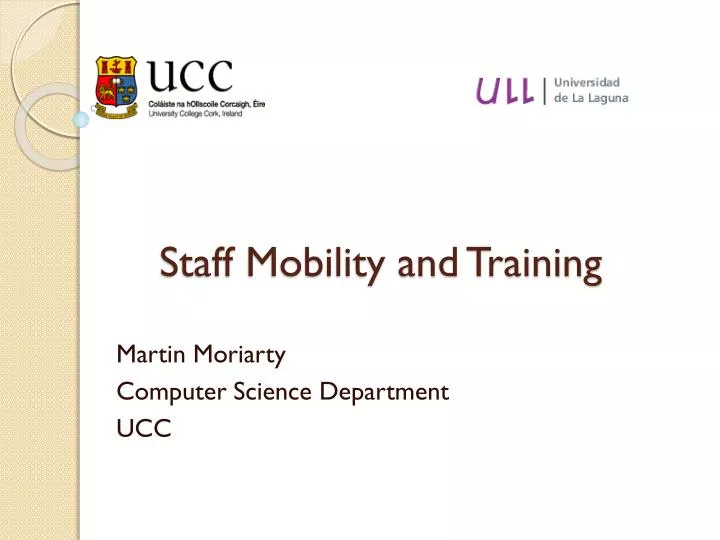 staff mobility and training