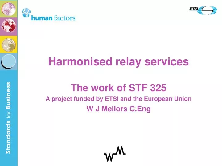 harmonised relay services