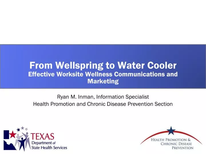 from wellspring to water cooler effective worksite wellness communications and marketing