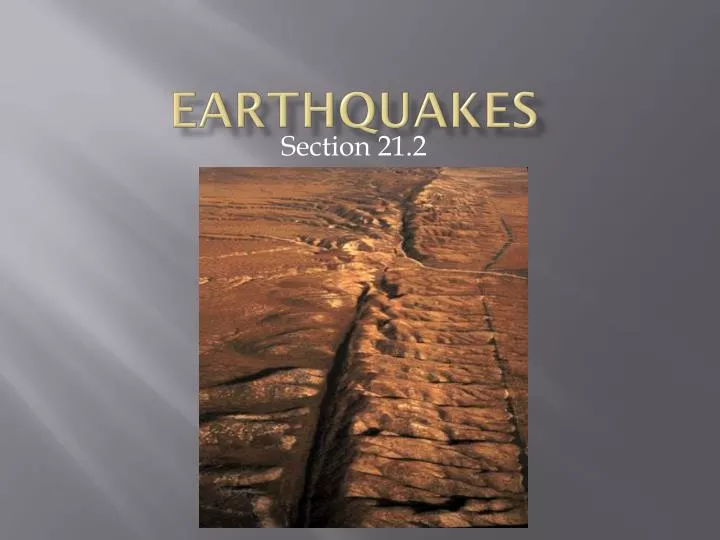 earthquakes