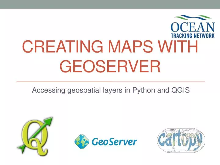 creating maps with geoserver