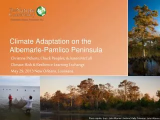 Climate Adaptation on the Albemarle-Pamlico Peninsula