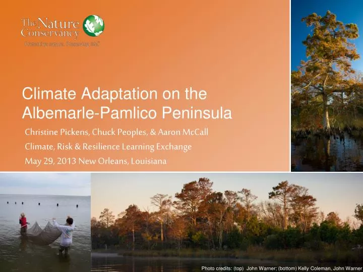 climate adaptation on the albemarle pamlico peninsula