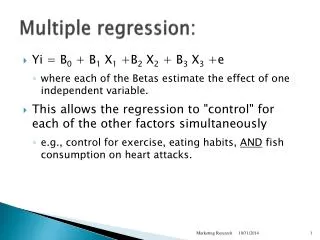 Multiple regression: