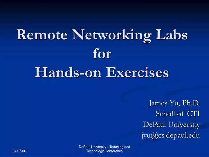 remote networking labs for hands on exercises
