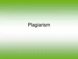plagiarism