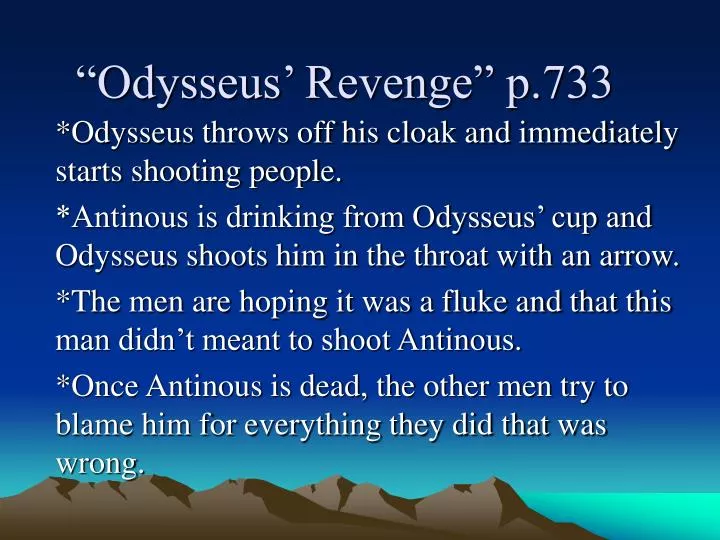 odysseus revenge p 733