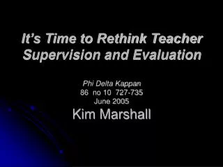 Why the Supervision Process Often Misses the Mark