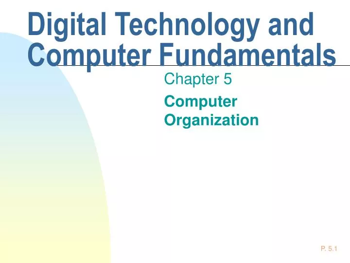 digital technology and computer fundamentals