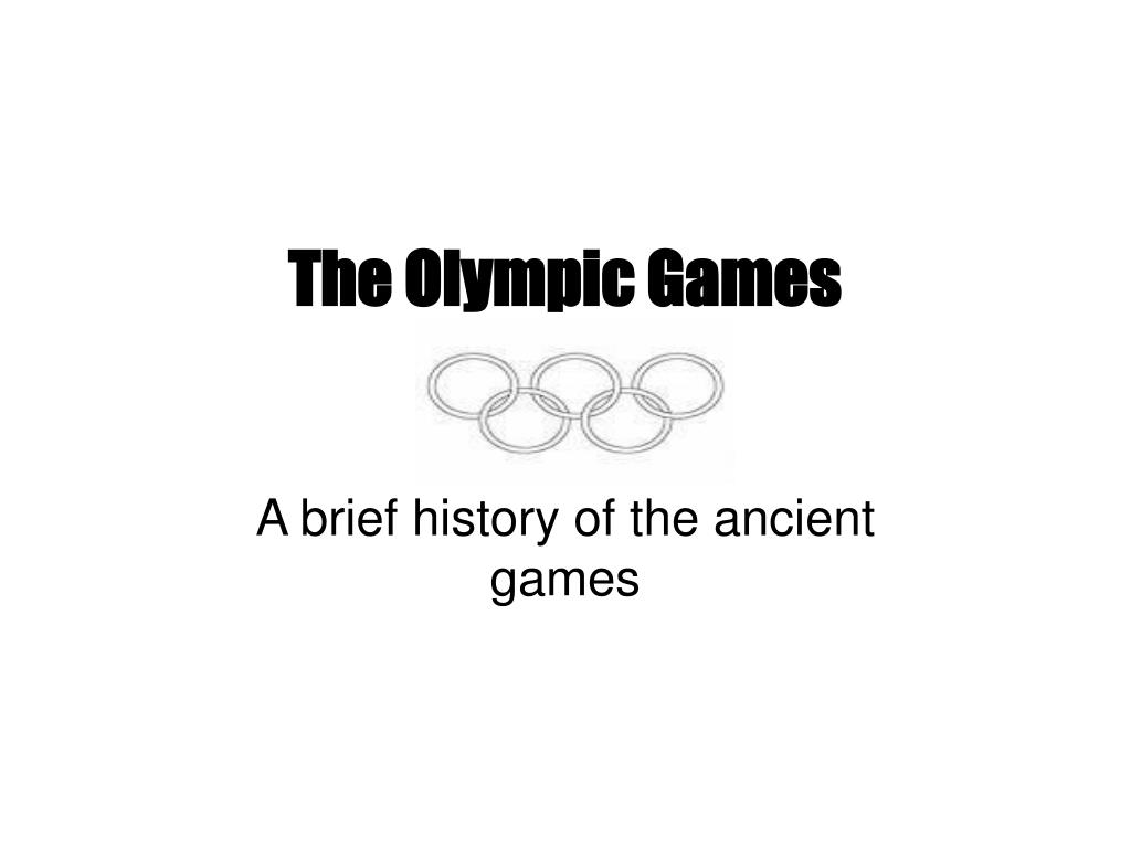 PPT - The Olympic Games PowerPoint Presentation, free download - ID:6031355