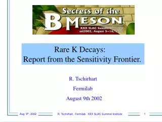Rare K Decays: Report from the Sensitivity Frontier.