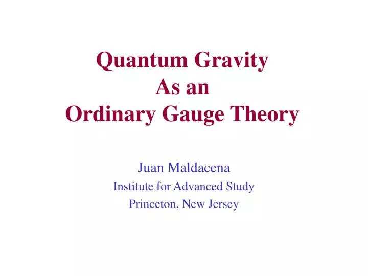 quantum gravity as an ordinary gauge theory