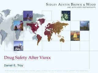 Drug Safety After Vioxx