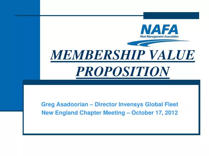 membership value proposition